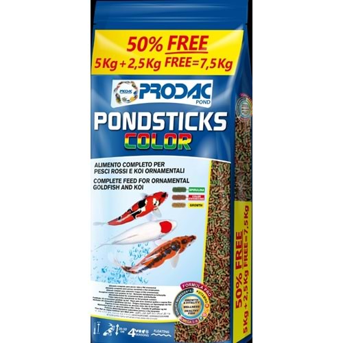 PRODAC-PONDSTICKS COLOR 7,5KG