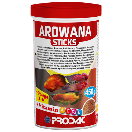PRODAC-AROWANA STICKS 1200ML/450GR